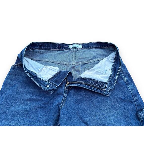 JORDIN Y2K Baggy Wide Leg Blue Carpenter Jeans Cyberpunk JNCO Style 38x32 Skater - Picture 7 of 16